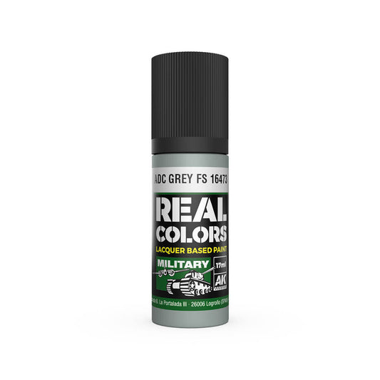AK Interactive Real Colors: ADC Grey FS 16473 - 17ml Lacquer Paint AK Interactive