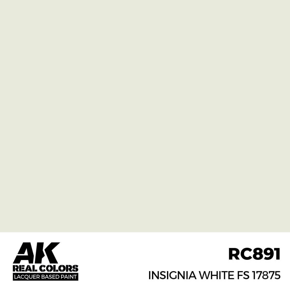 AK Interactive Real Colors: Insignia White FS 17875 - 17ml Lacquer Paint AK Interactive