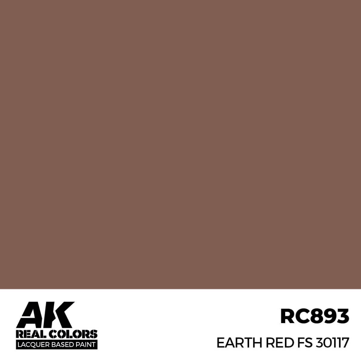 AK Interactive Real Colors: Earth Red FS 30117 - 17ml Lacquer Paint AK Interactive