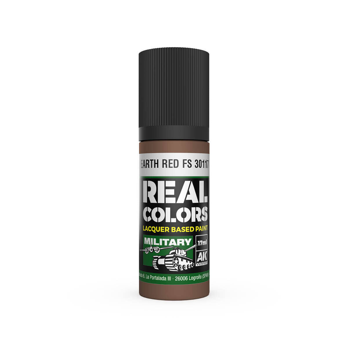 AK Interactive Real Colors: Earth Red FS 30117 - 17ml Lacquer Paint AK Interactive