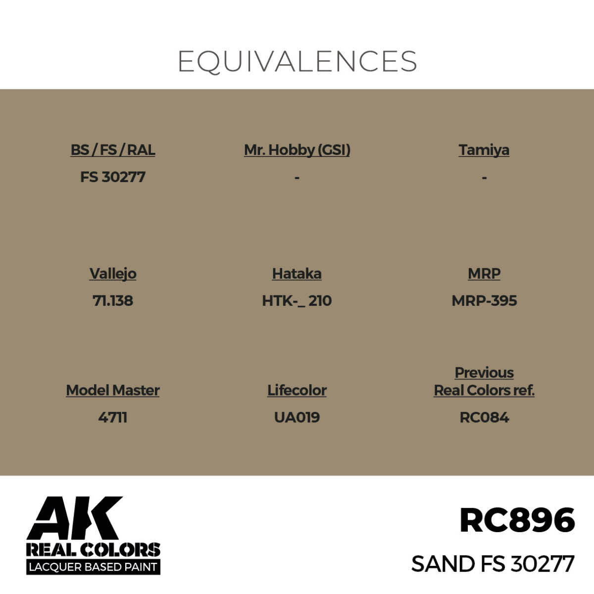 AK Interactive Real Colors: Sand FS 30277 - 17ml Lacquer Paint AK Interactive