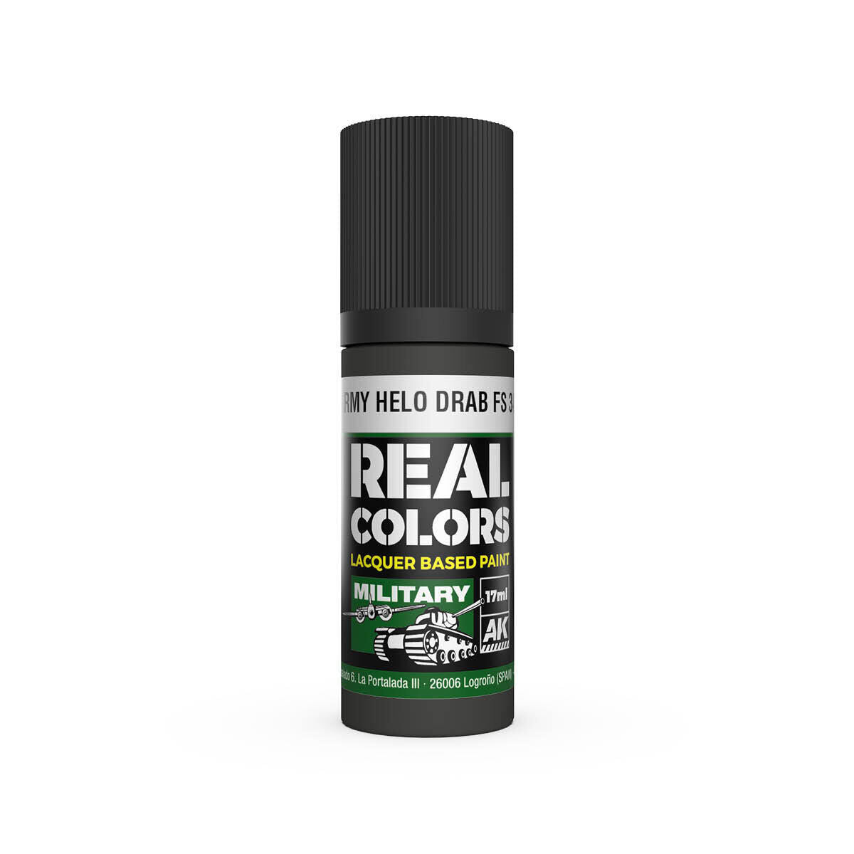 AK Interactive Real Colors: US Army Helo Drab FS 34031 - 17ml Lacquer Paint AK Interactive