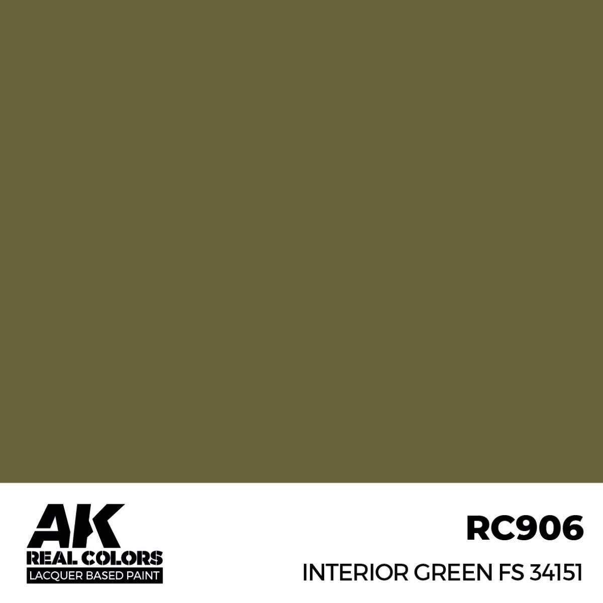 AK Interactive Real Colors: Interior Green FS 34151 - 17ml Lacquer Paint AK Interactive