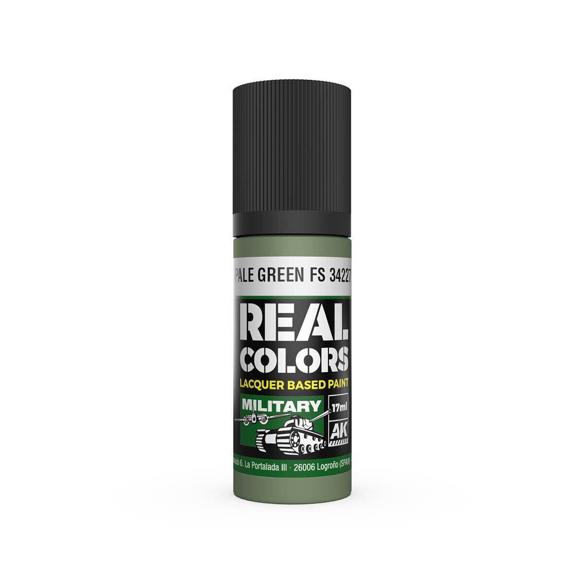 AK Interactive Real Colors: Pale Green FS 34227 - 17ml Lacquer Paint AK Interactive