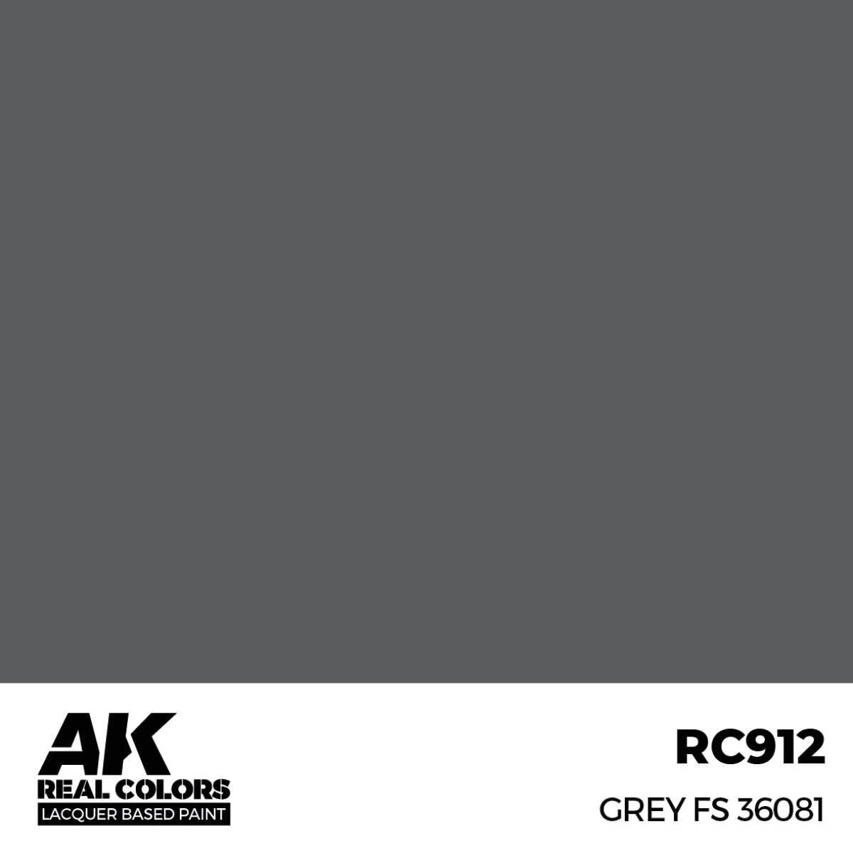 AK Interactive Real Colors: Grey FS 36081 - 17ml Lacquer Paint AK Interactive