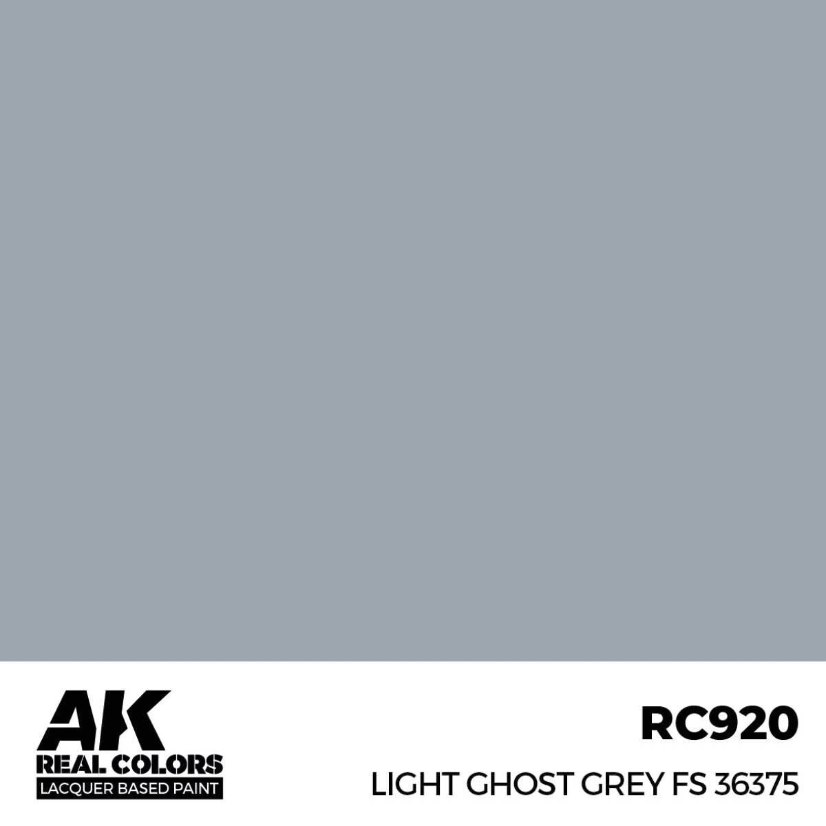 AK Interactive Real Colors: Light Ghost Grey FS 36375 - 17ml Lacquer Paint AK Interactive