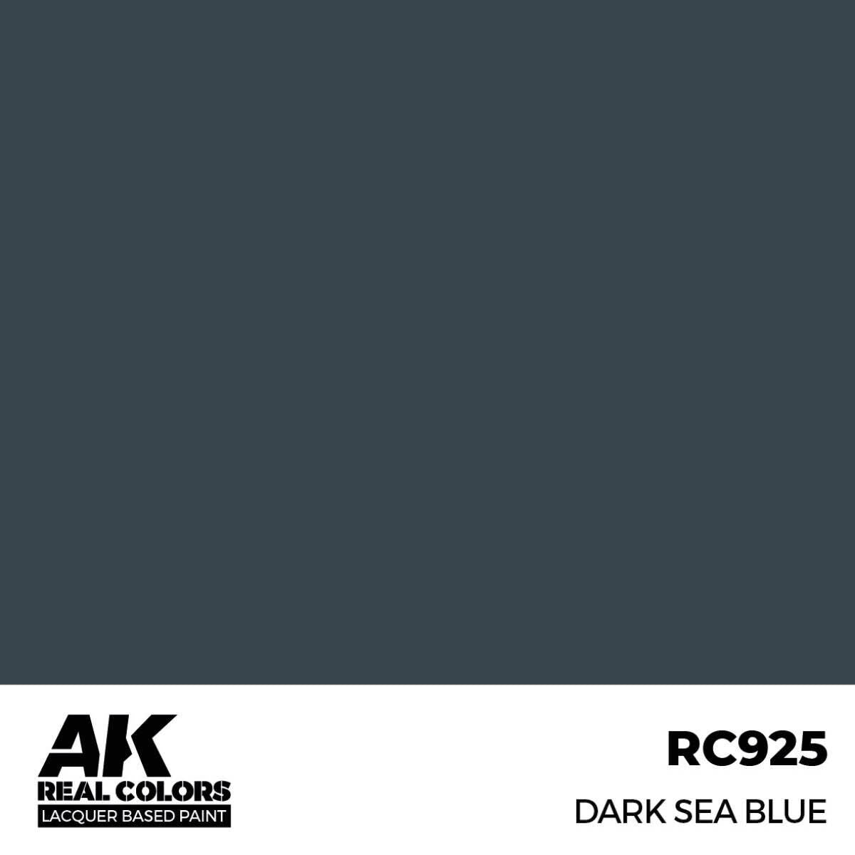 AK Interactive Real Colors: Dark Sea Blue - 17ml Lacquer Paint AK Interactive