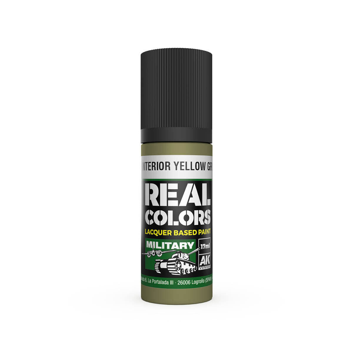 AK Interactive Real Colors: US Interior Yellow Green - 17ml Lacquer Paint AK Interactive