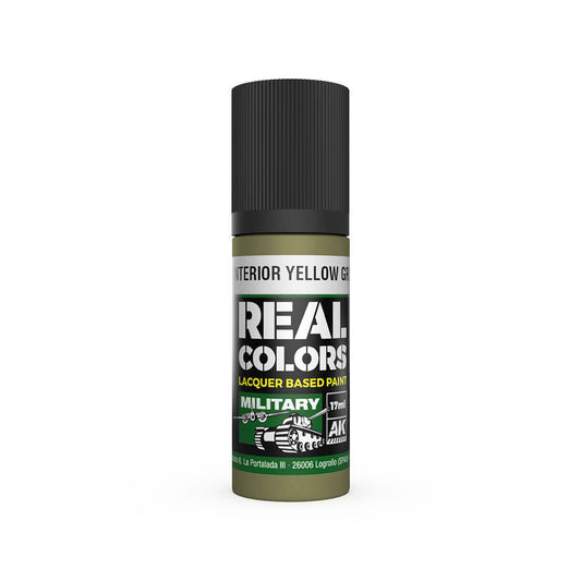 AK Interactive Real Colors: US Interior Yellow Green - 17ml Lacquer Paint AK Interactive