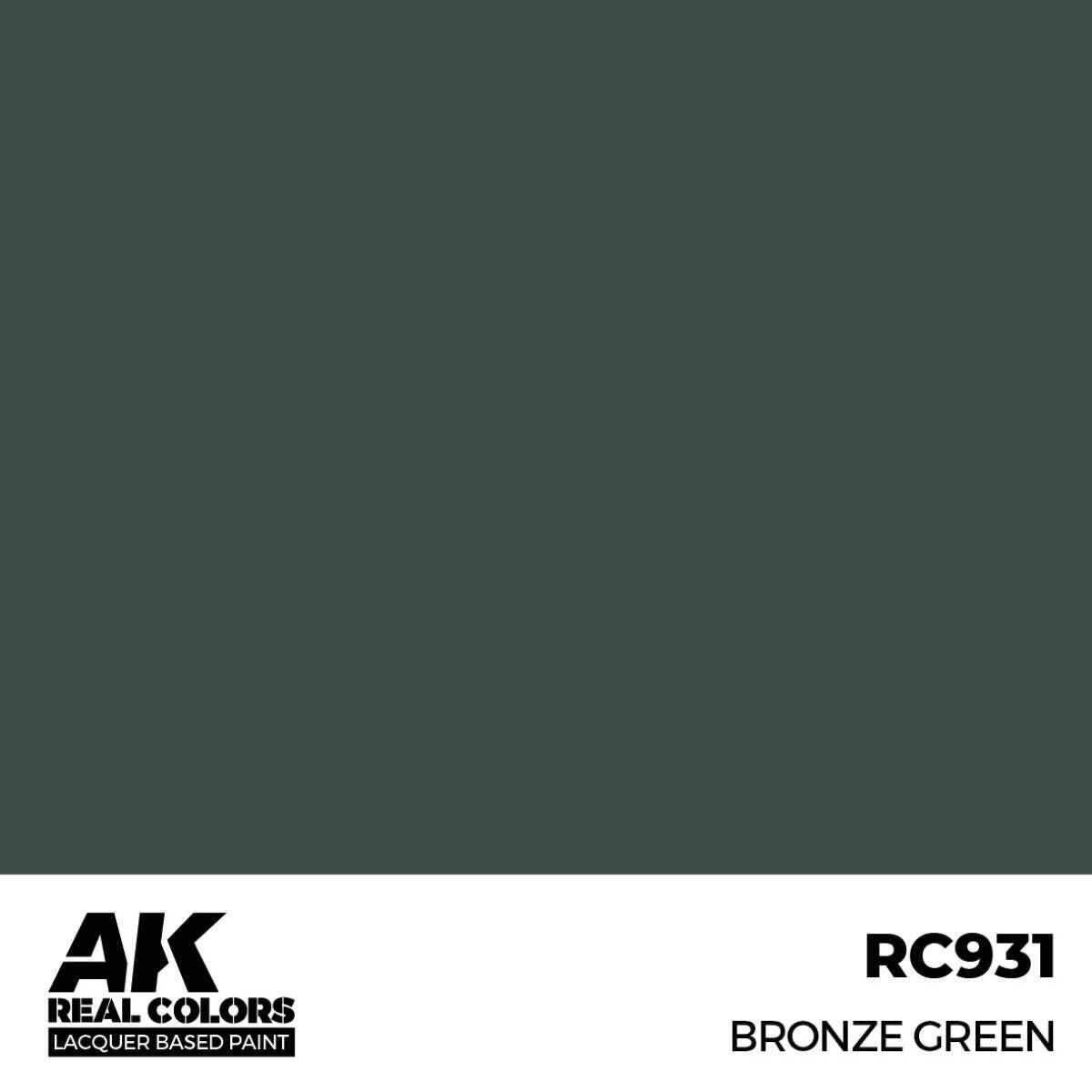 AK Interactive Real Colors: Bronze Green - 17ml Lacquer Paint AK Interactive