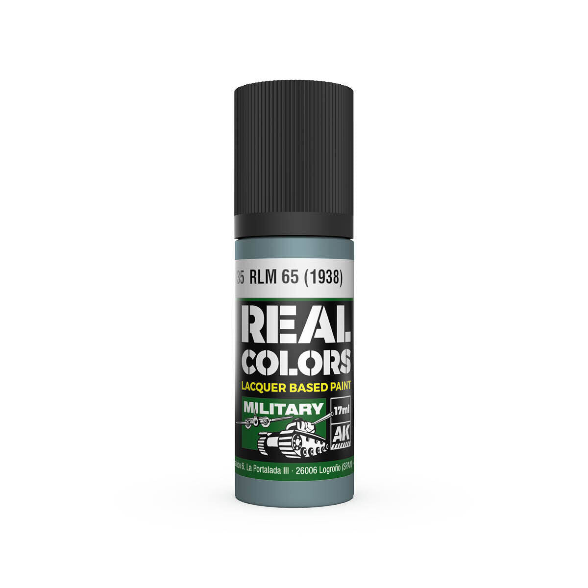 AK Interactive Real Colors: RLM 65 (1938) - 17ml Lacquer Paint AK Interactive