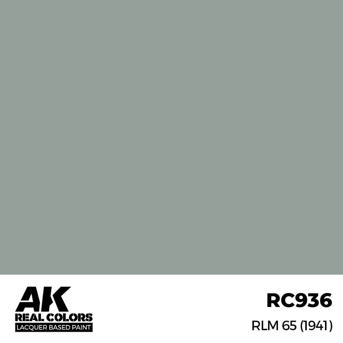 AK Interactive Real Colors: RLM 65 (1941) - 17ml Lacquer Paint AK Interactive