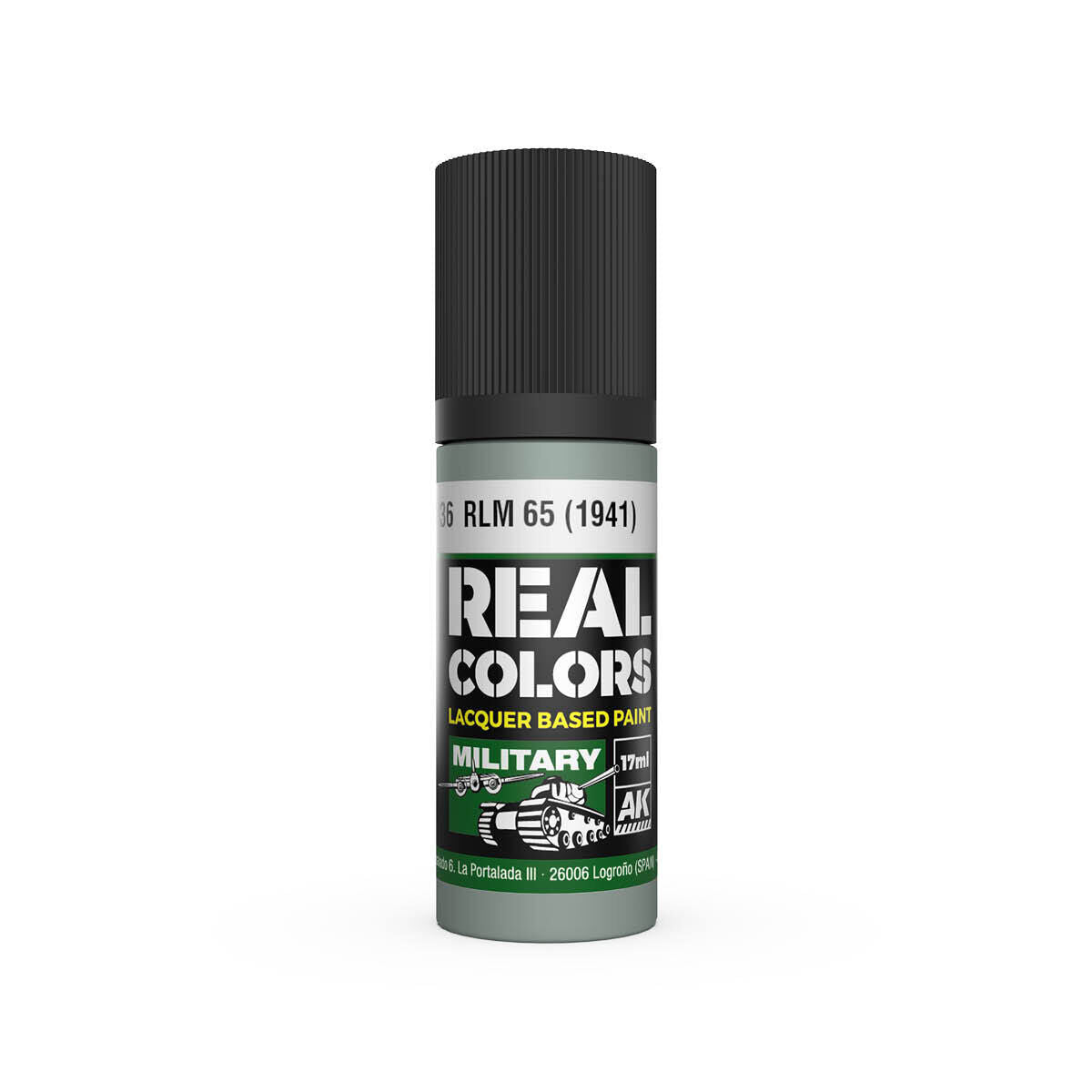 AK Interactive Real Colors: RLM 65 (1941) - 17ml Lacquer Paint AK Interactive