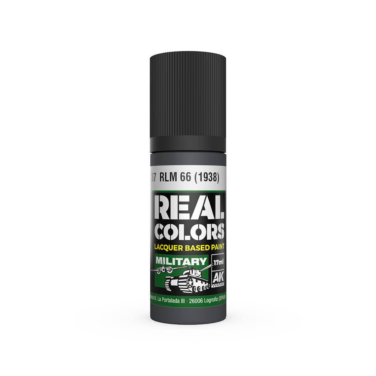 AK Interactive Real Colors: RLM 66 (1938) - 17ml Lacquer Paint AK Interactive