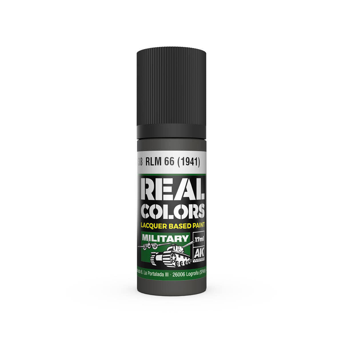 AK Interactive Real Colors: RLM 66 (1941) - 17ml Lacquer Paint AK Interactive