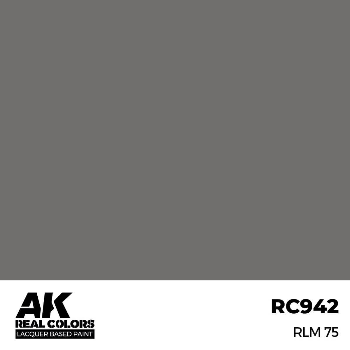 AK Interactive Real Colors: RLM 75 - 17ml Lacquer Paint AK Interactive