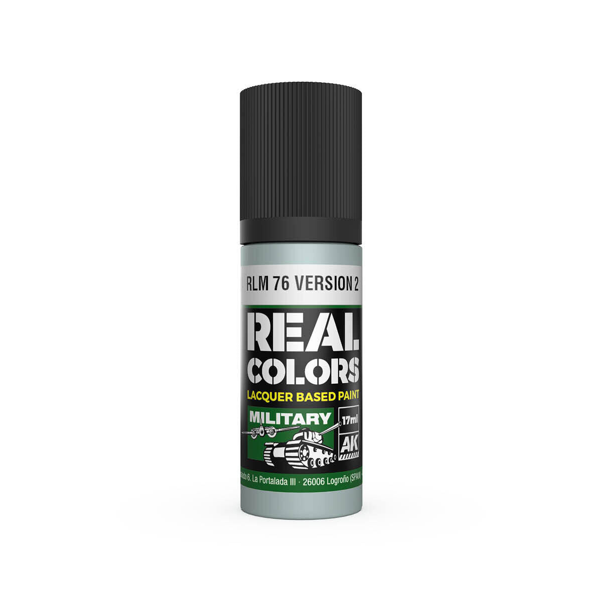 AK Interactive Real Colors: RLM 76 Version 2 - 17ml Lacquer Paint AK Interactive