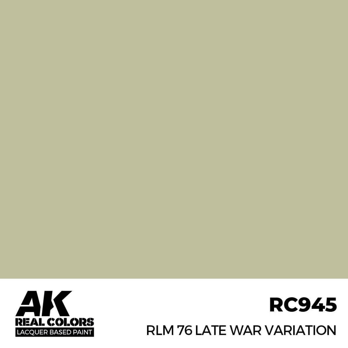 AK Interactive Real Colors: RLM 76 Late War Variation - 17ml Lacquer Paint AK Interactive