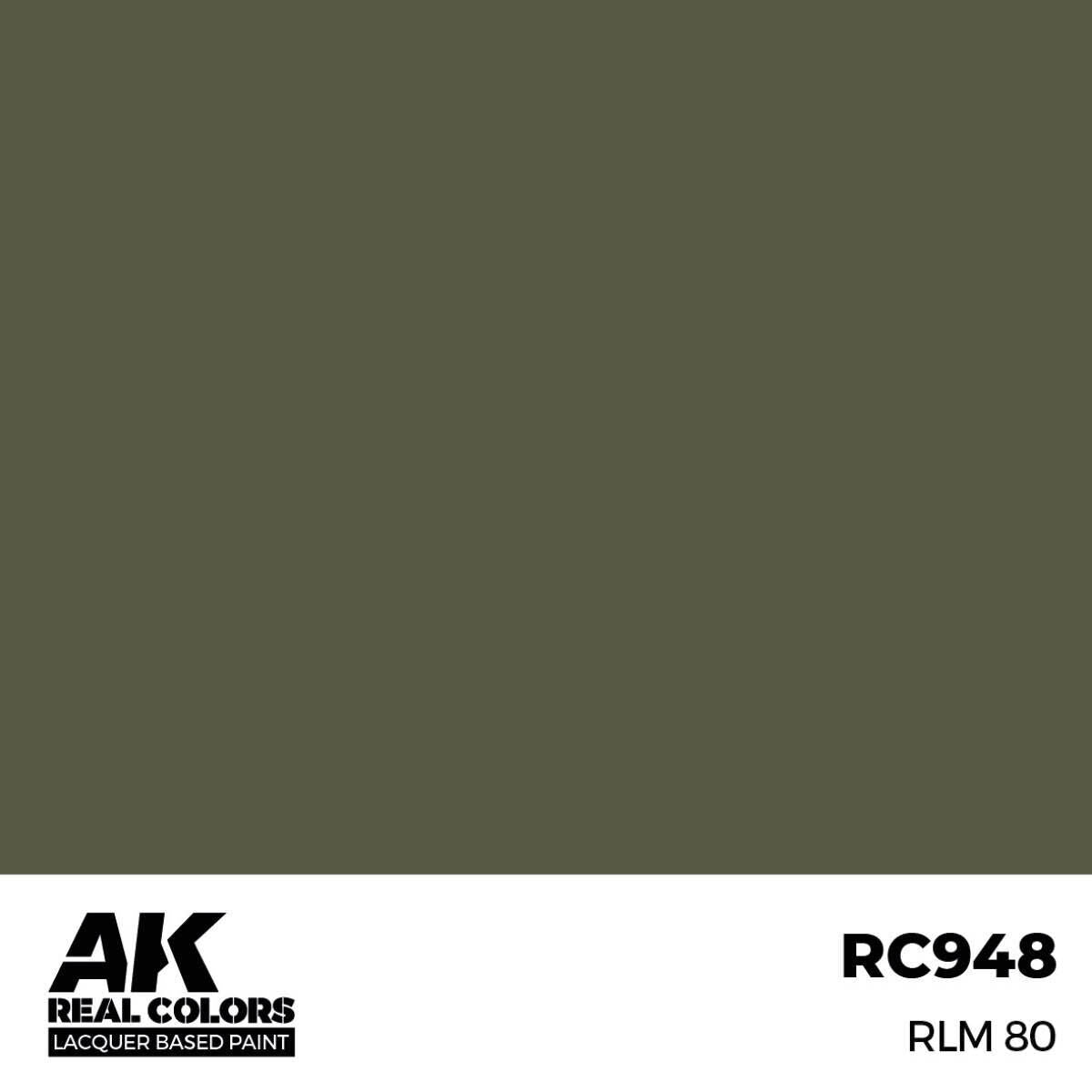 AK Interactive Real Colors: RLM 80 - 17ml Lacquer Paint AK Interactive