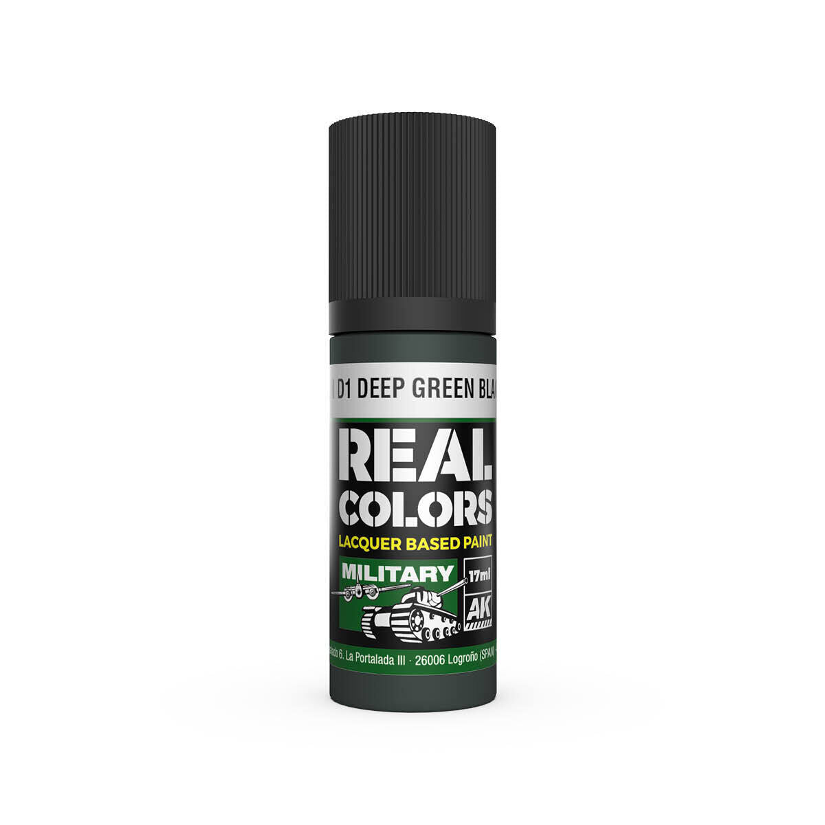 AK Interactive Real Colors: IJN D1 Deep Green Black - 17ml Lacquer Paint AK Interactive