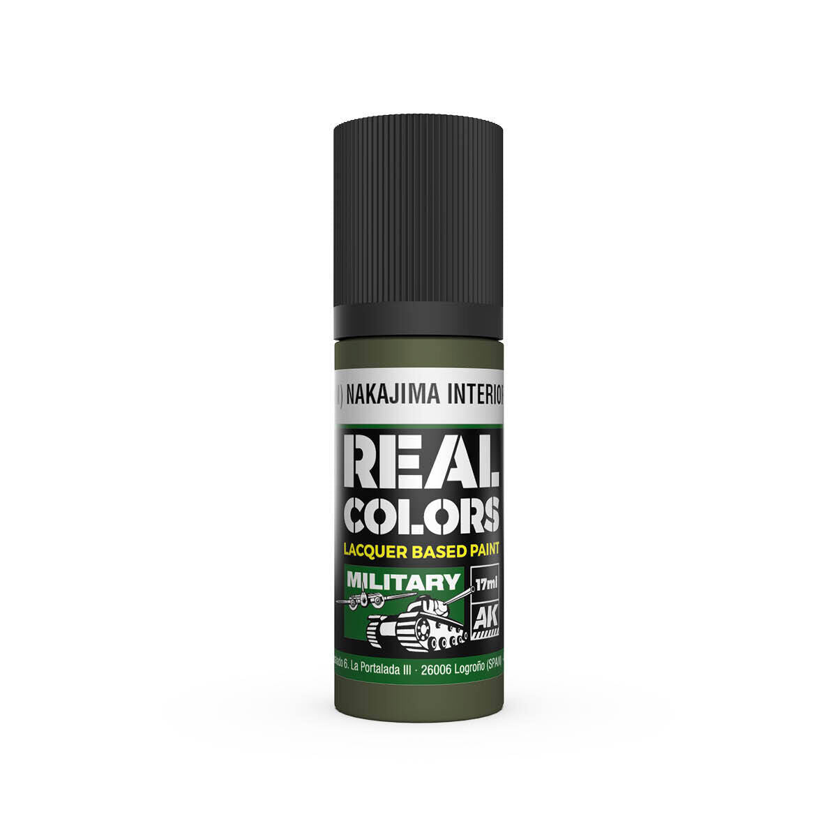AK Interactive Real Colors: IJN M3 (N) Nakajima Interior Green - 17ml Lacquer Paint AK Interactive