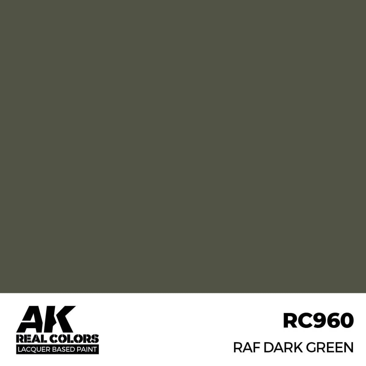 AK Interactive Real Colors: RAF Dark Green - 17ml Lacquer Paint AK Interactive