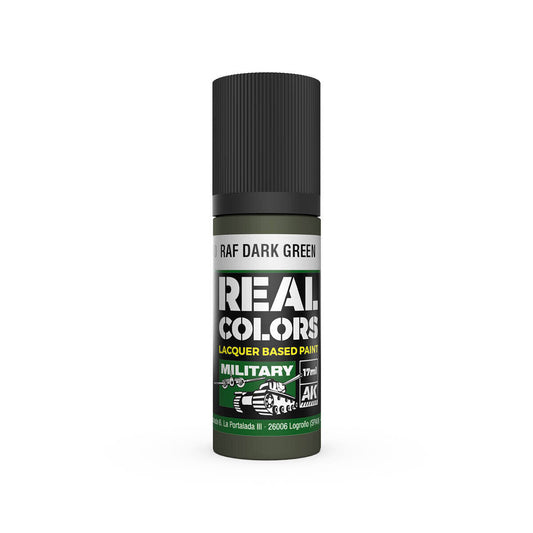 AK Interactive Real Colors: RAF Dark Green - 17ml Lacquer Paint AK Interactive