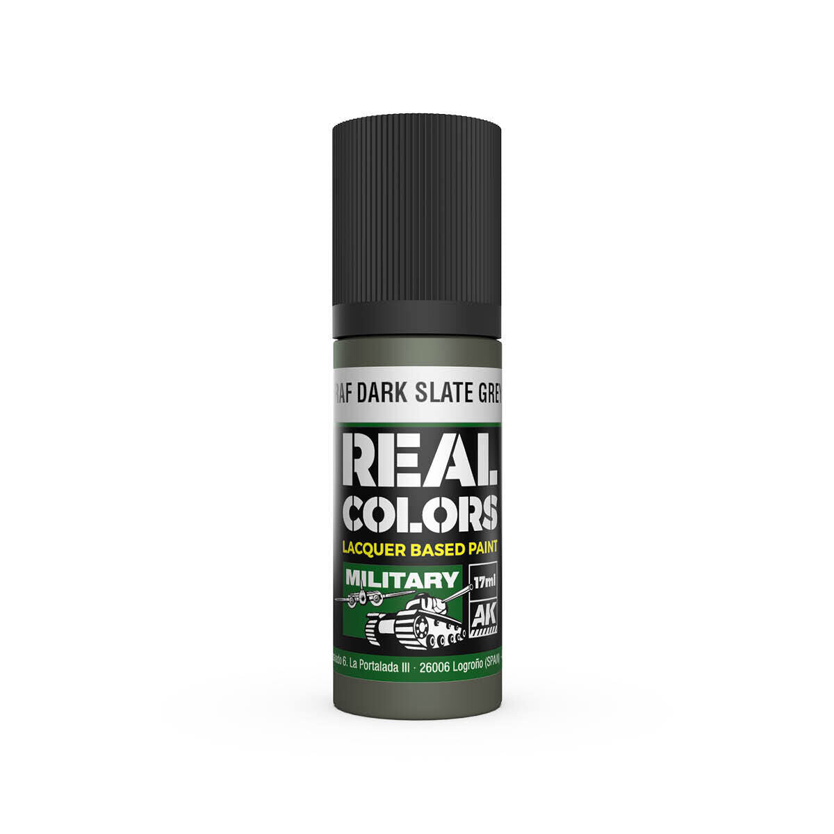 AK Interactive Real Colors: RAF Dark Slate Grey - 17ml Lacquer Paint AK Interactive