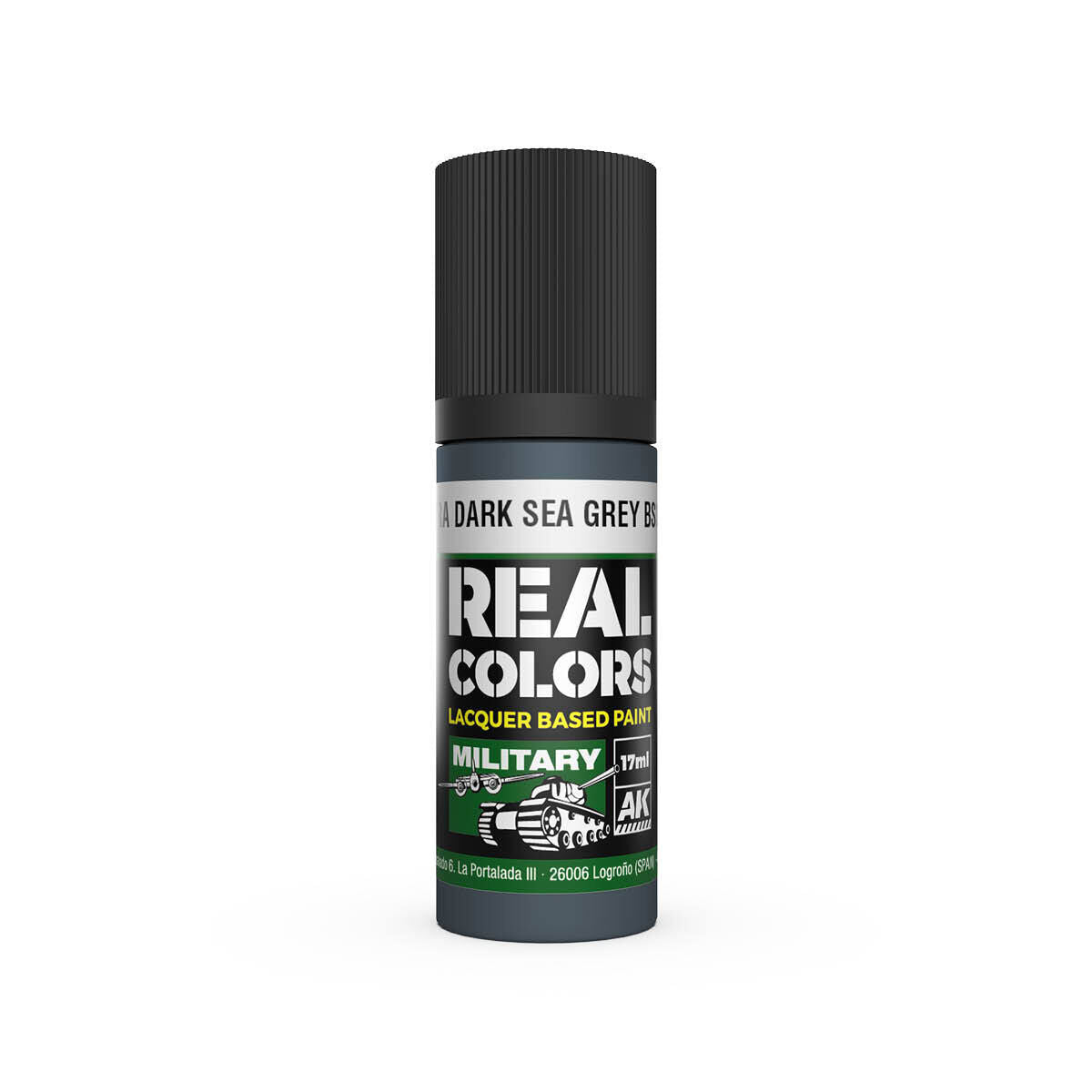 AK Interactive Real Colors: RAF Extra Dark Sea Grey BS381C/640 - 17ml Lacquer Paint AK Interactive
