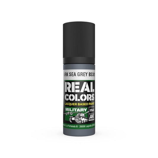 AK Interactive Real Colors: RAF Dark Sea Grey BS381C/638 - 17ml Lacquer Paint AK Interactive