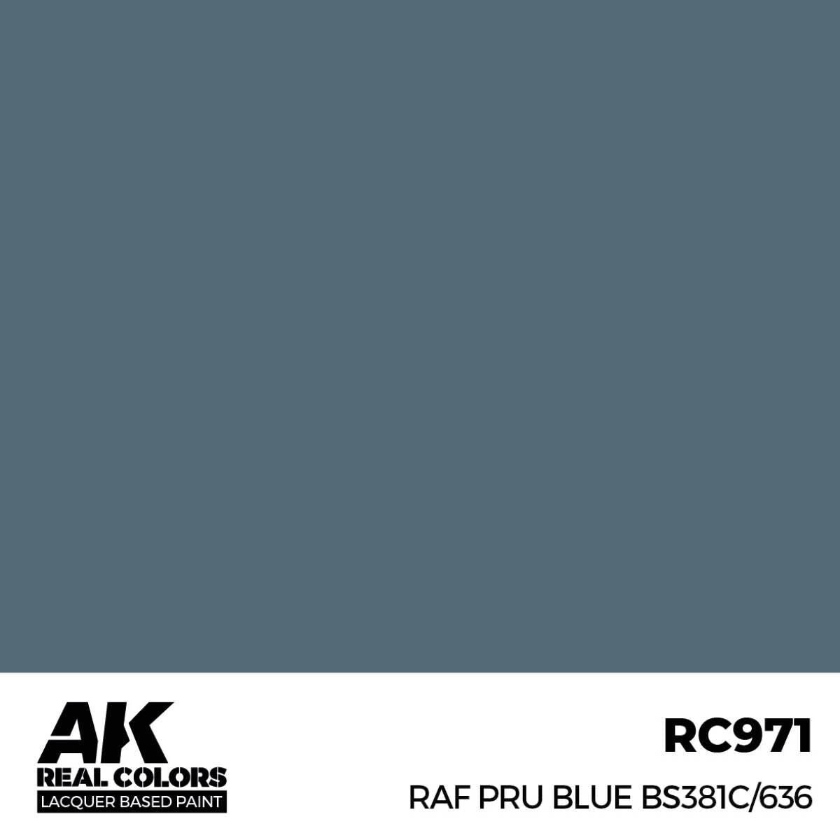 AK Interactive Real Colors: RAF PRU Blue BS381C/636 - 17ml Lacquer Paint AK Interactive