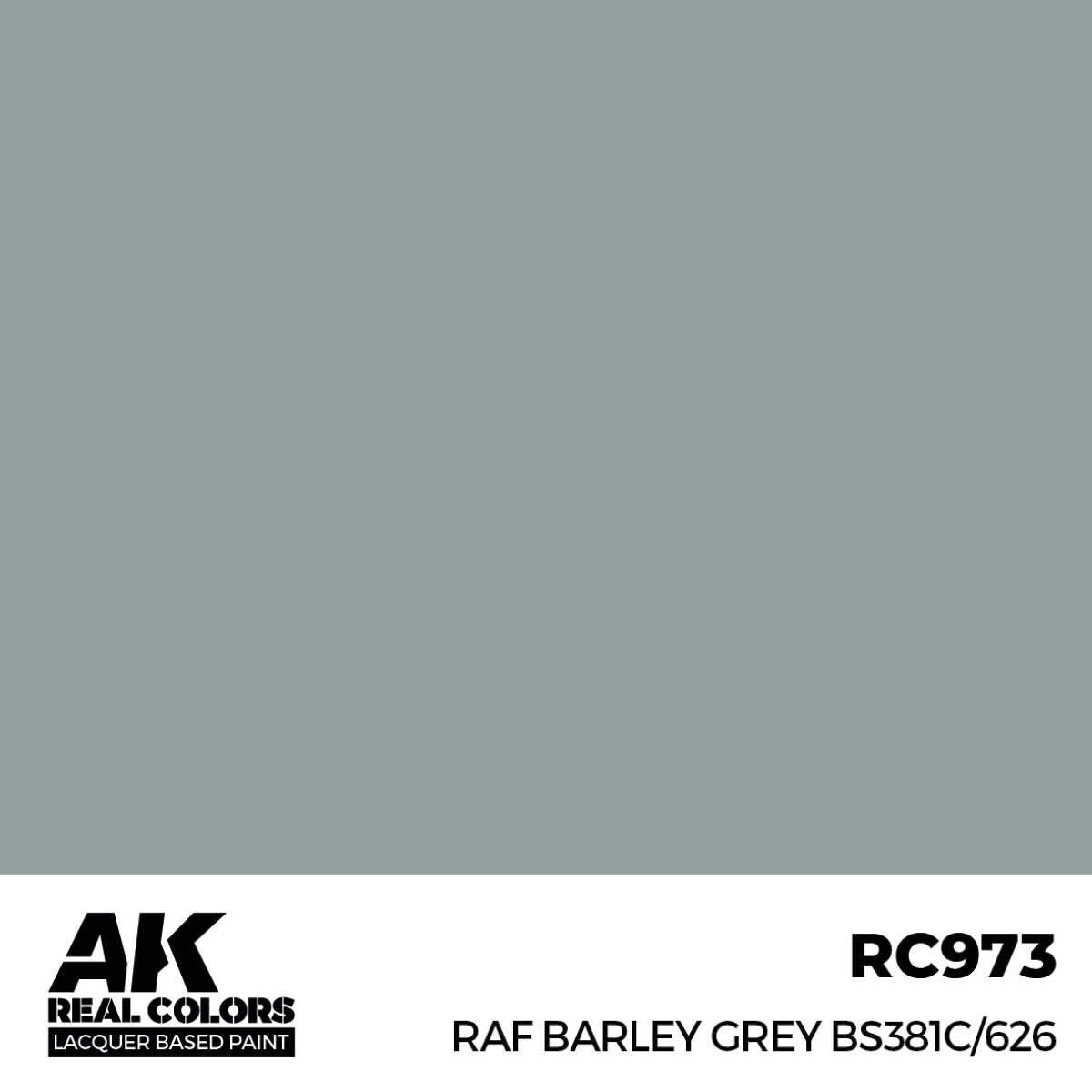 AK Interactive Real Colors: RAF Barley Grey BS381C/626 - 17ml Lacquer Paint AK Interactive
