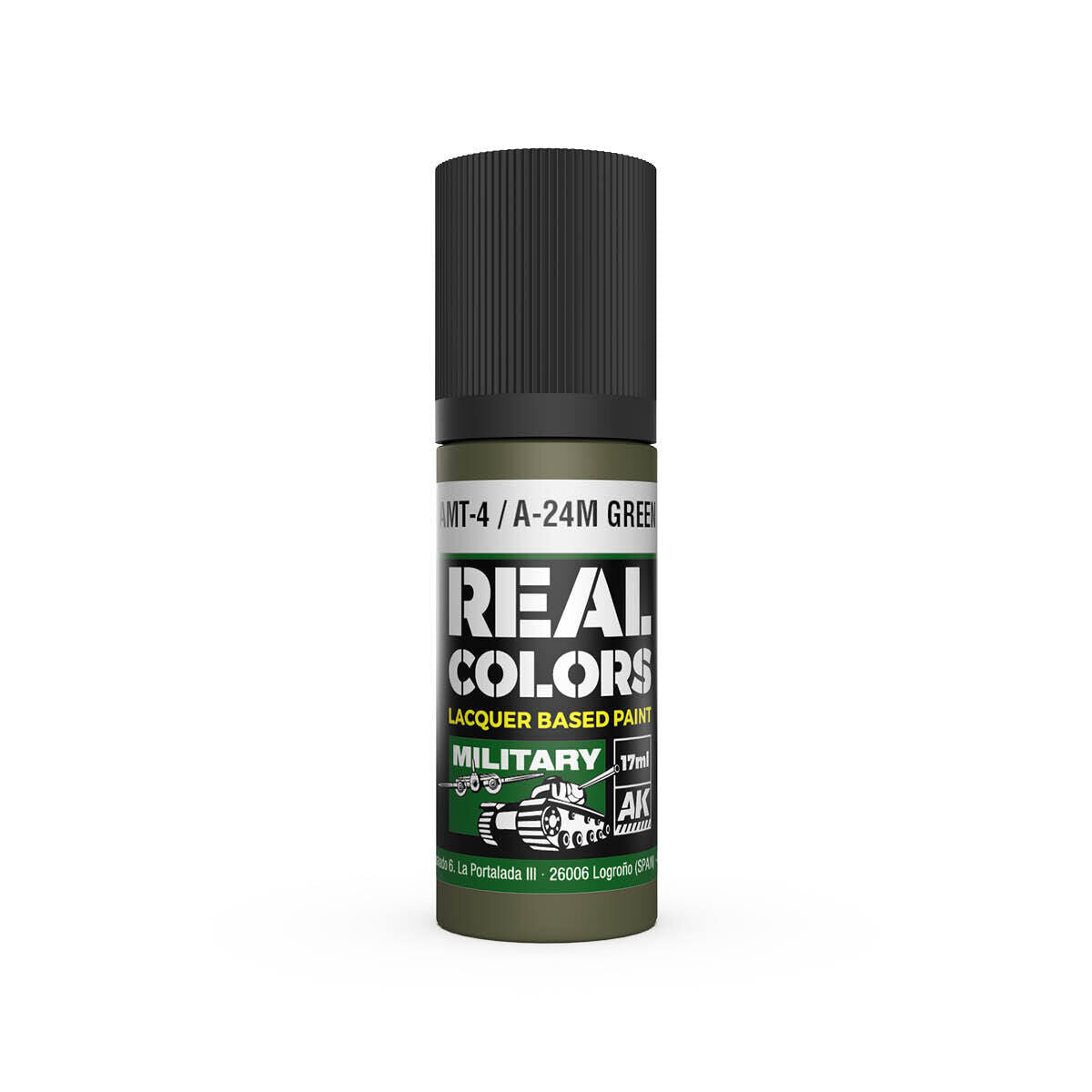 AK Interactive Real Colors: AMT-4 / A-24M Green - 17ml Lacquer Paint AK Interactive