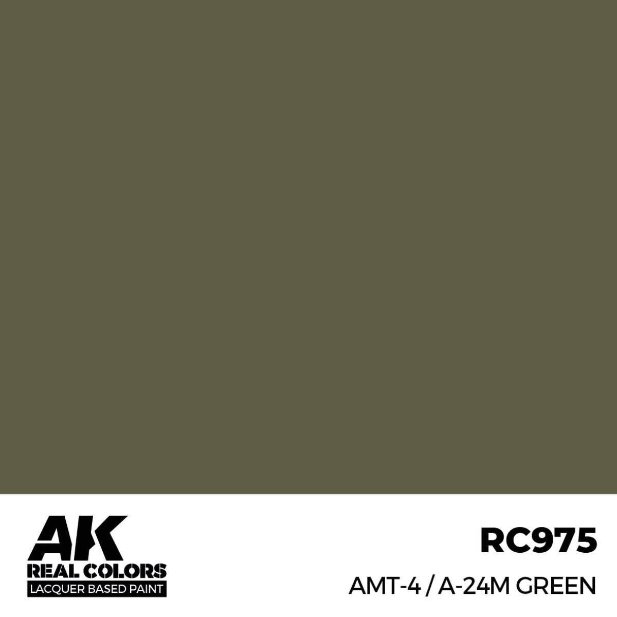 AK Interactive Real Colors: AMT-4 / A-24M Green - 17ml Lacquer Paint AK Interactive
