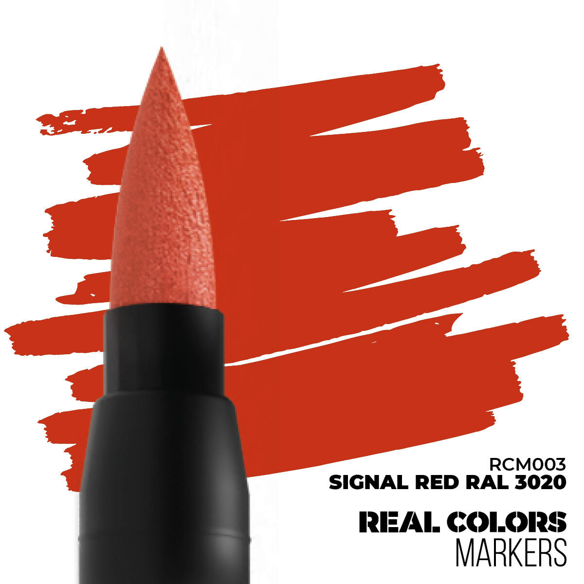 AK Interactive Real Colors Markers: Signal Red RAL 3020 - Acrylic Paint Marker AK Interactive