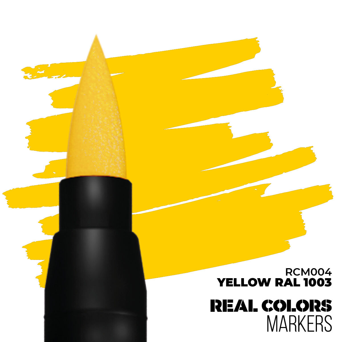 AK Interactive Real Colors Markers: Yellow RAL 1003 - Acrylic Paint Marker AK Interactive