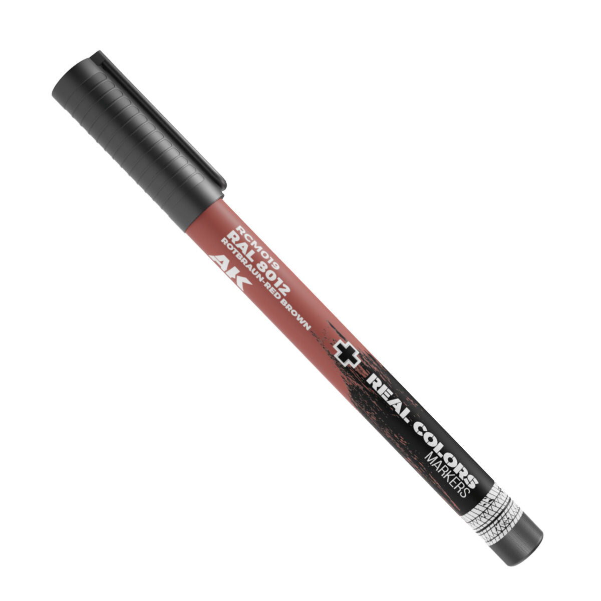 AK Interactive Real Colors Markers: RAL 8012 Rotbraun-Red Brown - Acrylic Paint Marker AK Interactive