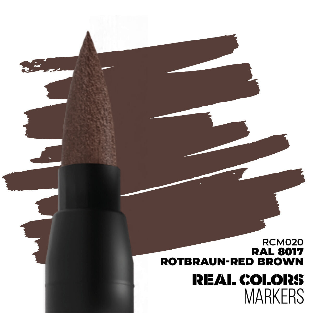 AK Interactive Real Colors Markers: RAL 8017 Rotbraun-Red Brown - Acrylic Paint Marker AK Interactive