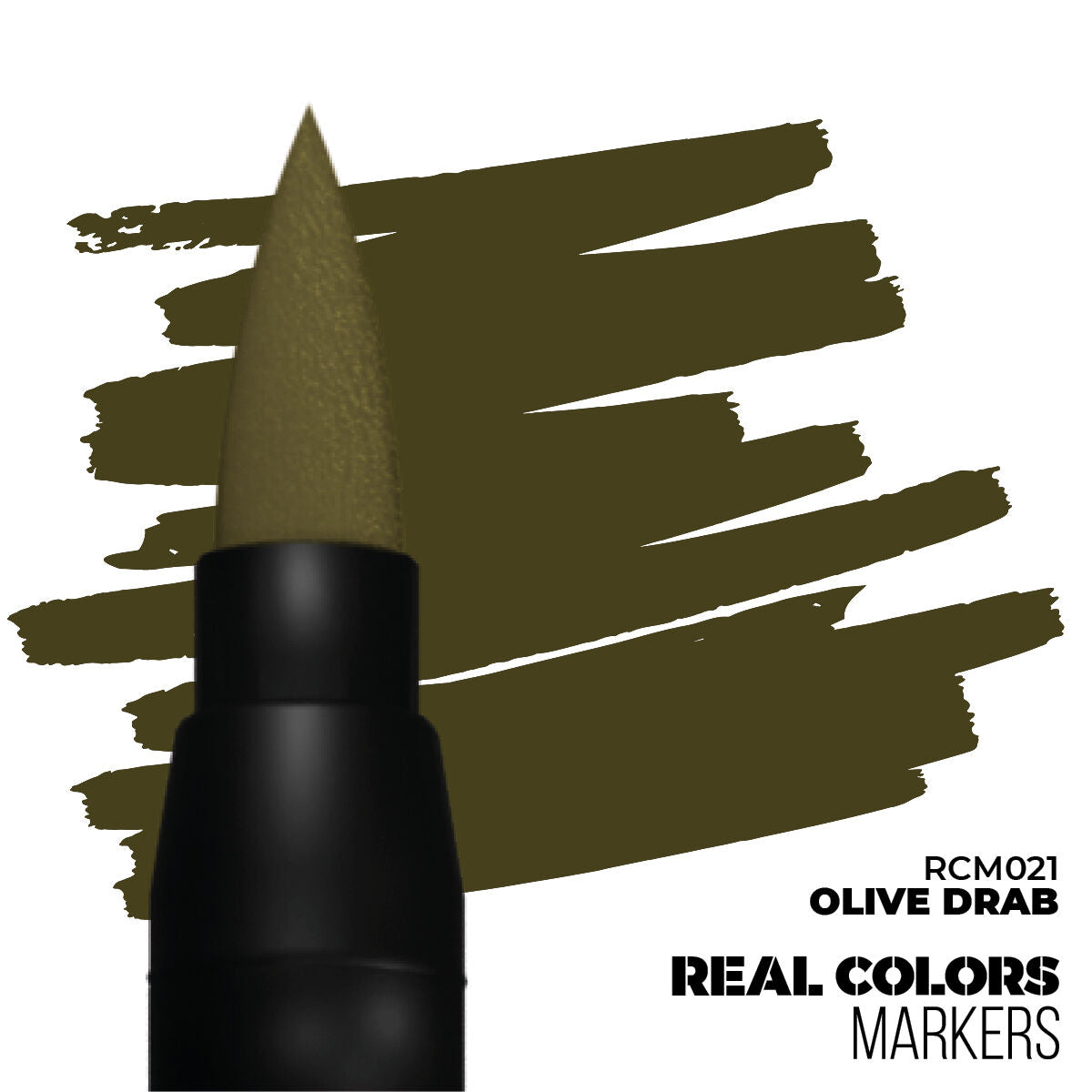 AK Interactive Real Colors Markers: Olive Drab - Acrylic Paint Marker AK Interactive