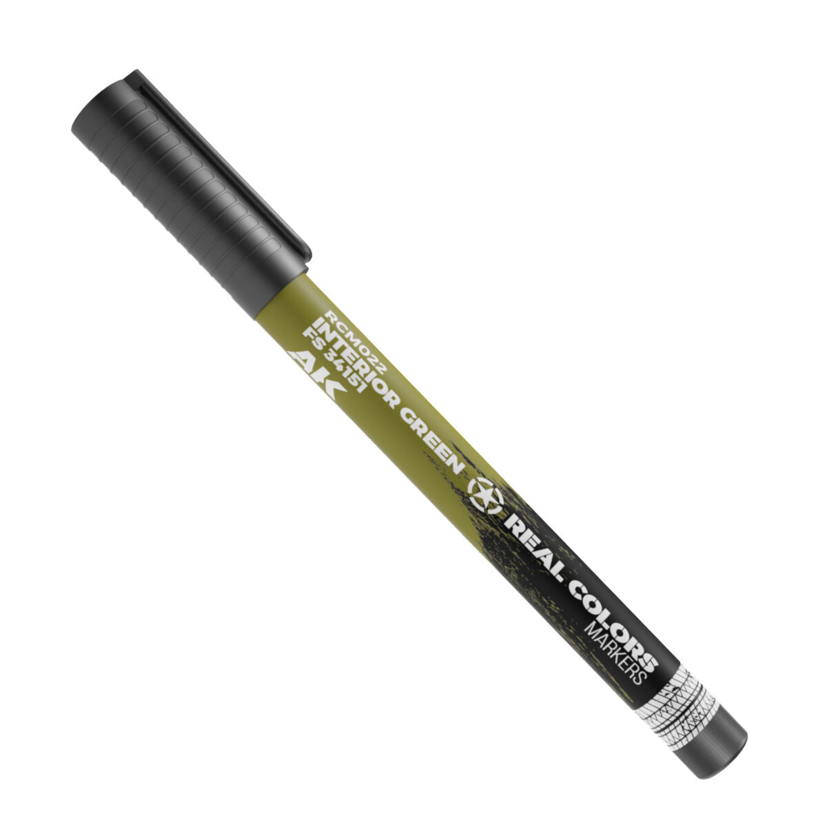 AK Interactive Real Colors Markers: Interior Green FS 34151 - Acrylic Paint Marker AK Interactive