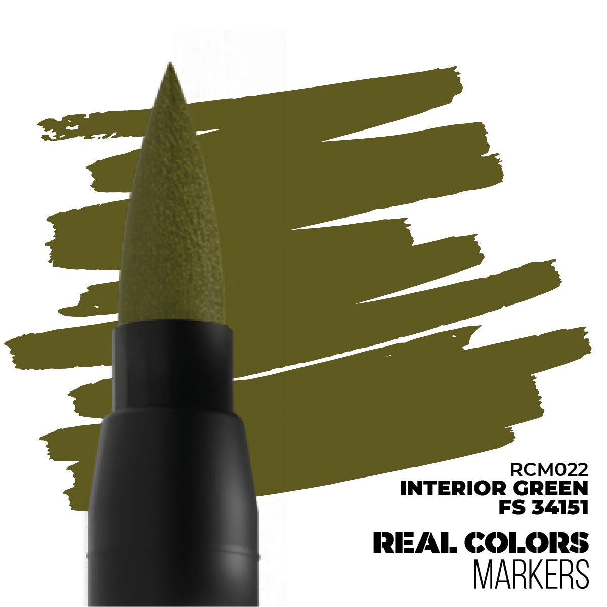 AK Interactive Real Colors Markers: Interior Green FS 34151 - Acrylic Paint Marker AK Interactive