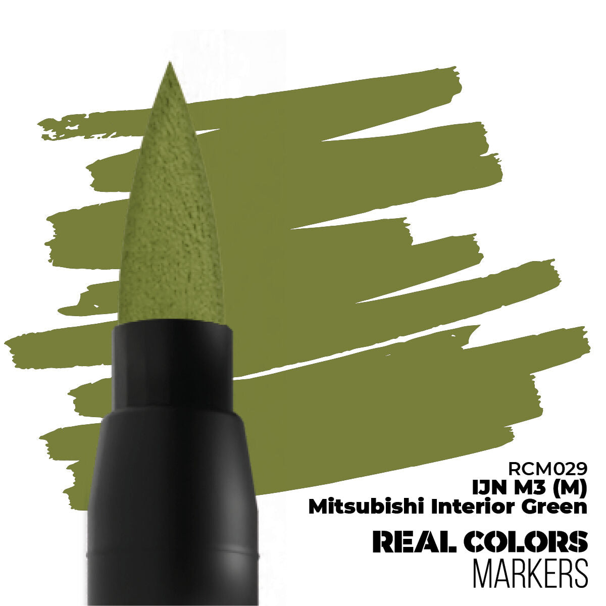 AK Interactive Real Colors Markers: IJN M3 (M) Mitsubishi Interior Green - Acrylic Paint Marker AK Interactive