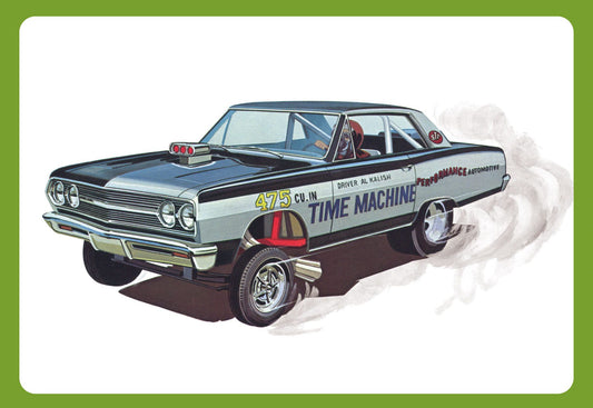 AMT 1/25 1965 Chevy Chevelle AWB "Time Machine" Plastic Model Kit