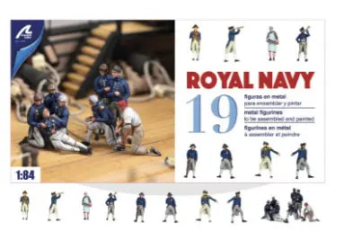 Artesania Latina Set of 19 Metal Figures for Ships British Royal Navy Artesania Latina