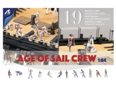 Artesania Latina Set of 19 Metal Figurines for Ships: Sailors (1700-1815) Artesania Latina