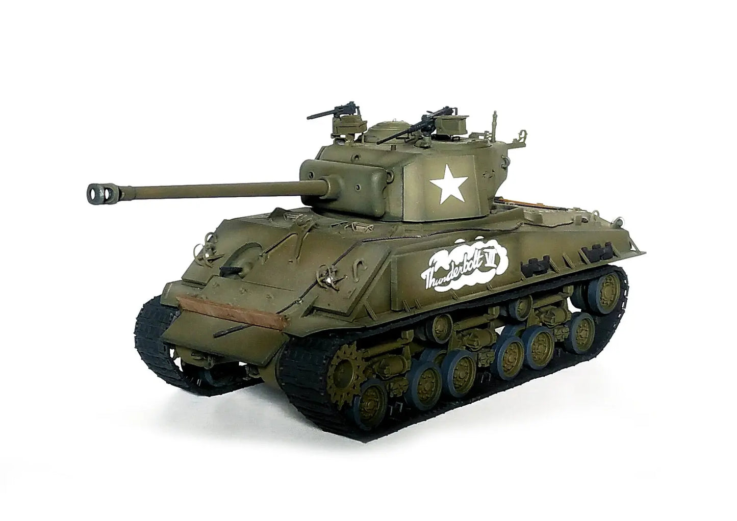 Asuka 1/35 M4A3E8 Sherman Easy Eight Thunderbolt VII w/ Resin Armour Plate Plastic Model Kit Asuka Model
