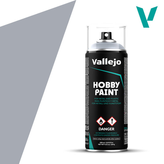 Vallejo Aerosol Silver 400ml Hobby Spray Paint