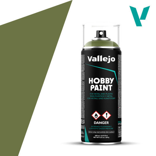 Vallejo Aerosol Goblin Green 400ml Hobby Spray Paint