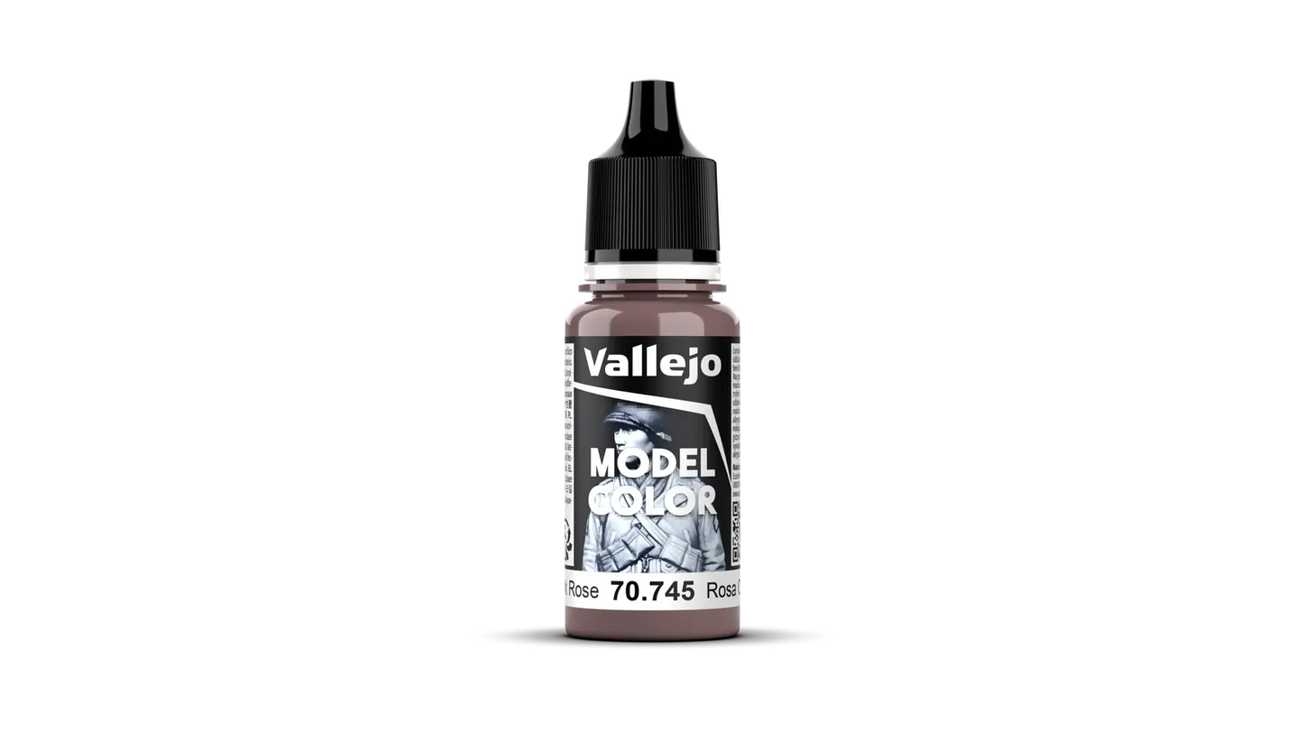 Vallejo Model Color: #011 - Dark Rose - 18 ml Matt Acrylic Paint Vallejo