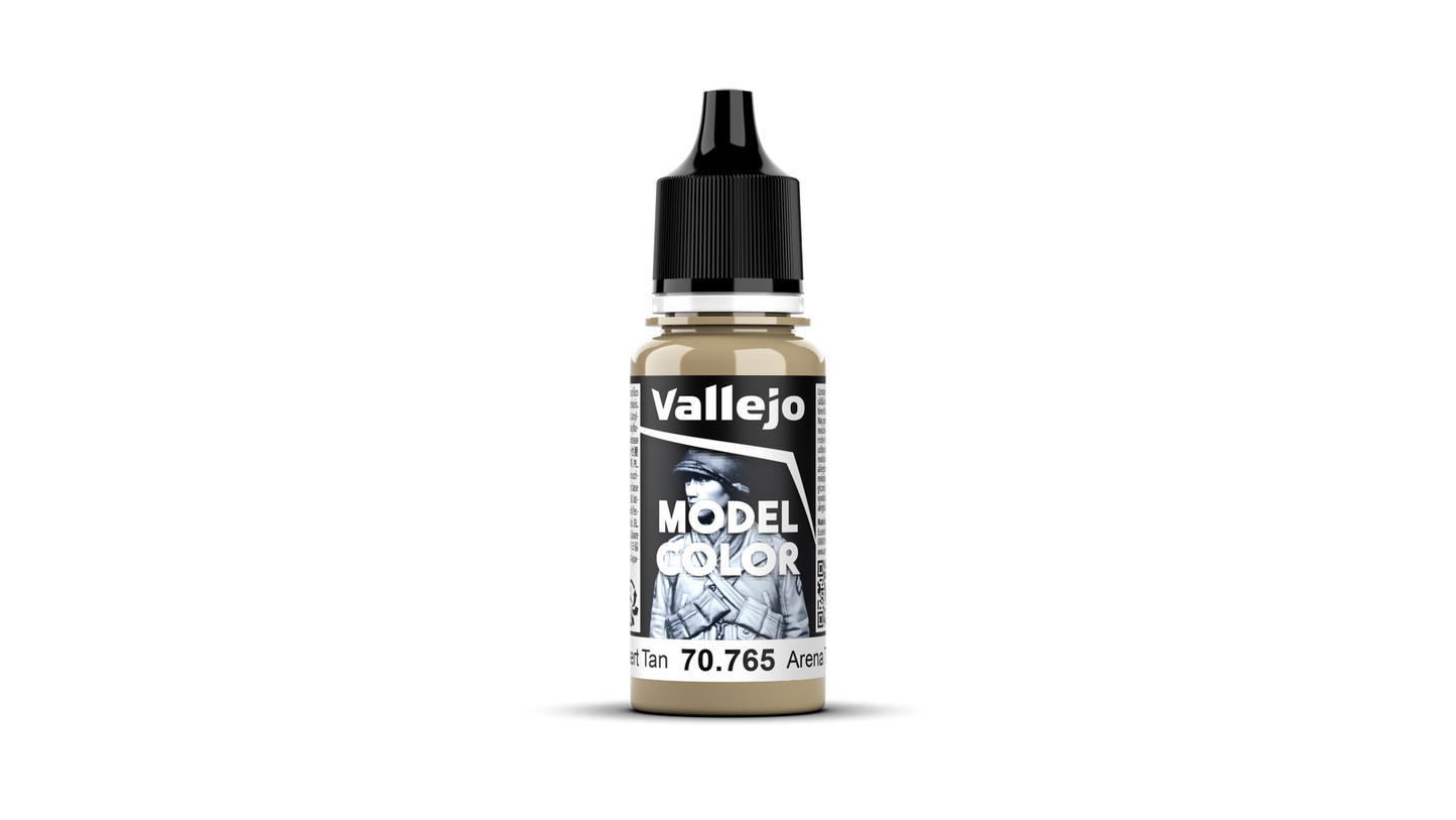 Vallejo Model Color: #140 - Desert Tan - 18 ml Matt Acrylic Paint Vallejo